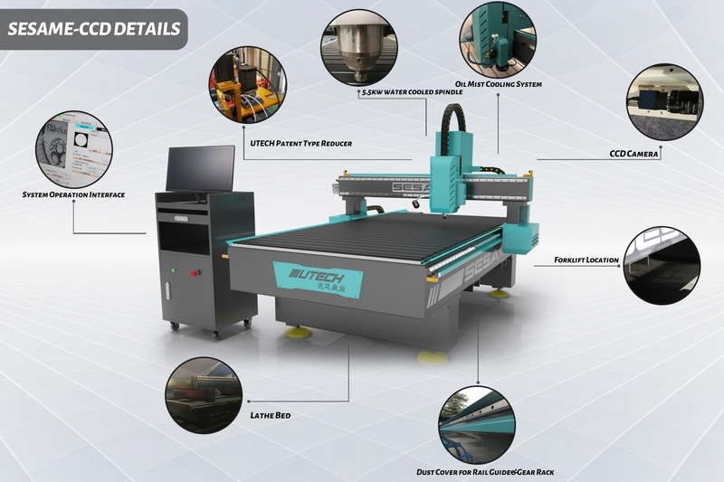 Macchina cinese per intaglio del legno 3D ad alta velocità e alta qualità. Macchina in alluminio CNC