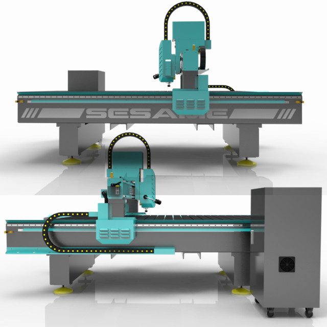 1325 Macchina da taglio a lama tangenziale oscillante CCD con router di CNC per pannello KT in pelle