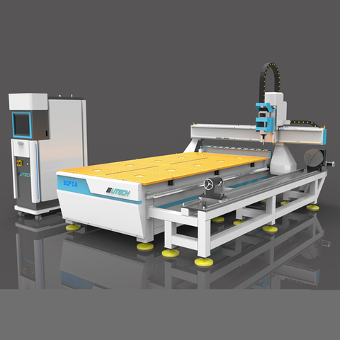 Router CNC per la lavorazione del legno di taglio di mobili a 4 assi della quarta macchina per incidere rotativa 3D