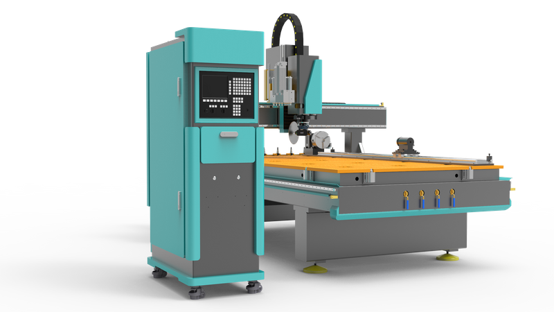 Macchina CNC ATC a 4 assi con testa di foratura