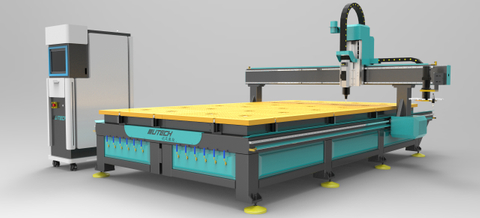 Mandrino raffreddato ad aria da 4,5 kW DSP che controlla il router CNC per legno 1325